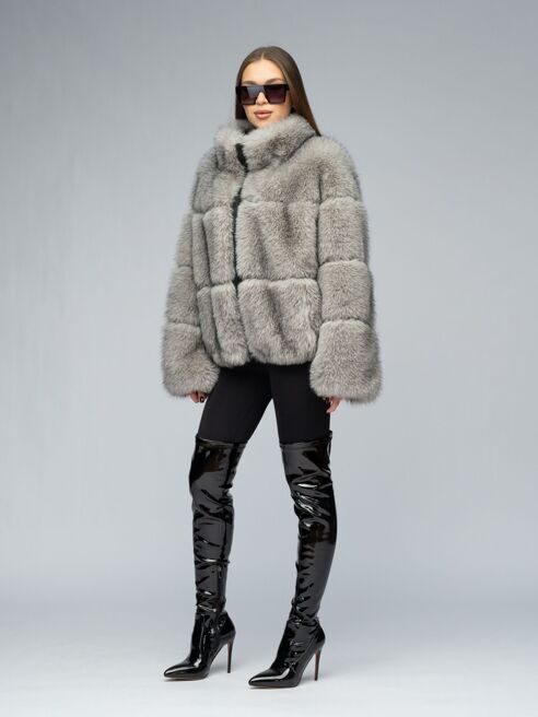 ЭМ-348 дл.65 стойка серо черный песец (1)